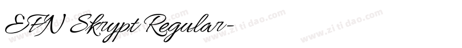 EFN Skrypt Regular字体转换